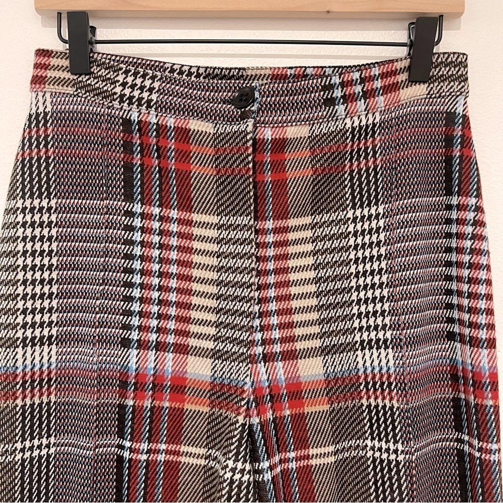 Free People Houndstooth Plaid Skinny Pants - Picture 4 of 6